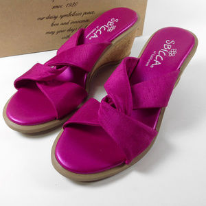 SBICCA of California Wedge Sandal * Fuschia  8.5 M